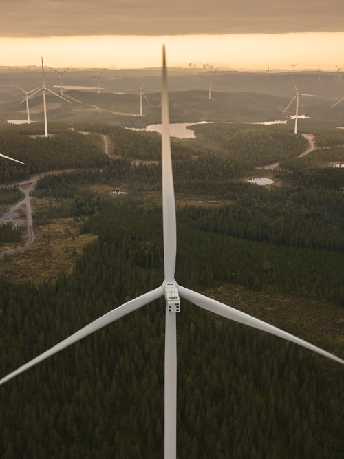 Kölvallen Wind Farm provides renewable energy for 95,000 households