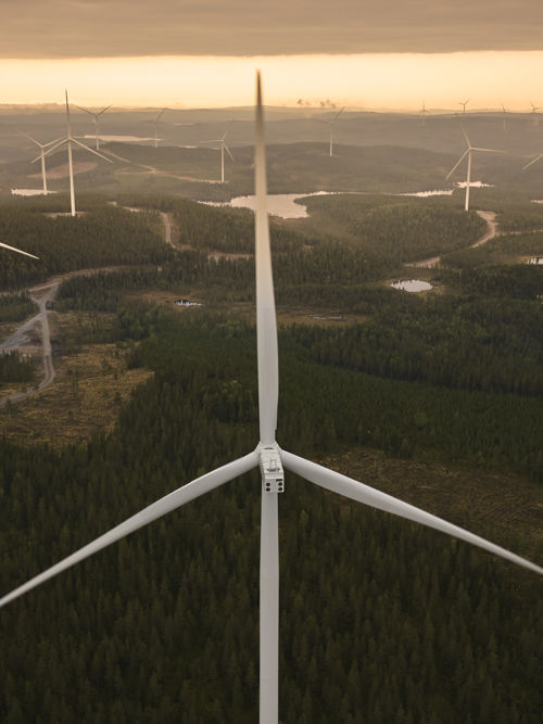 Kölvallen Wind Farm provides renewable energy for 95,000 households